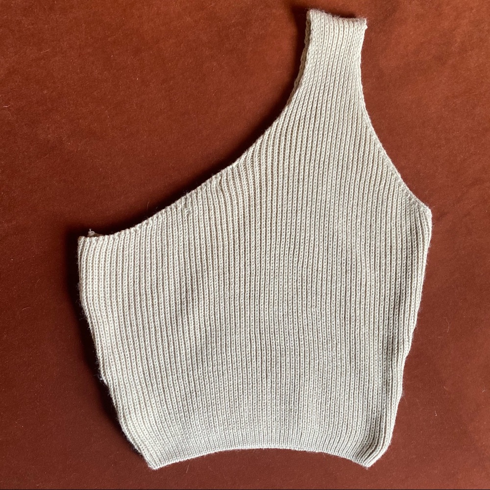 Nasty gal one shoulder knit crop top tank - Picture 5 of 8